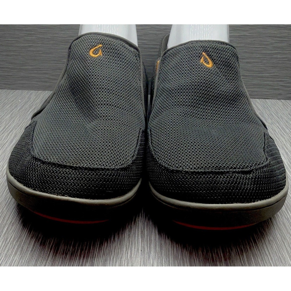 Olukai Nohea Mesh Slip On Shoes Men's 9.5 Gray Casual Comfort Loafers